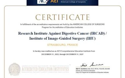 Accréditation de l’American College of Surgeons renouvelée pour l’IHU / IRCAD jusqu’en 2027