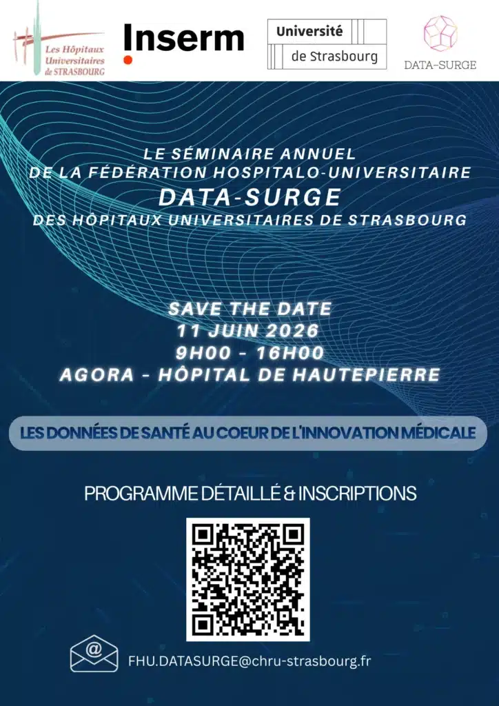 Données de santé et IA : séminaire DATA-SURGE le 11 juin Données de santé et IA : séminaire DATA-SURGE le 11 juin