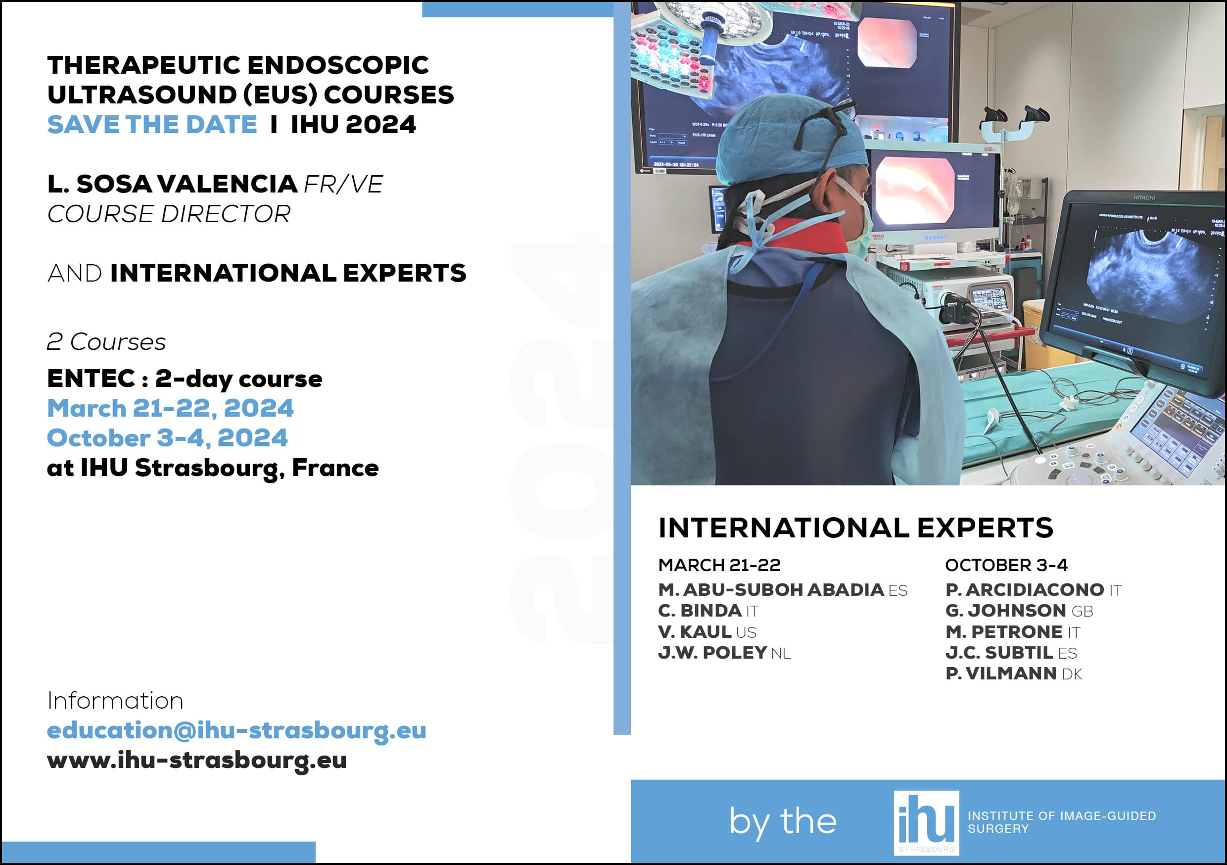 ENTEC I SAVE THE DATE FOR EUS COURSES IN 2024